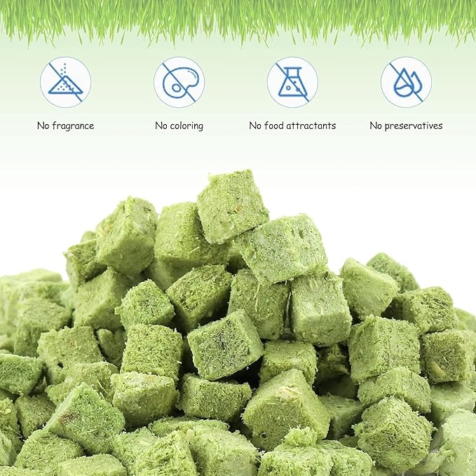 HavenJanny 60g Cat Grass Treats for Cats, Freezed Drying Cat Grass Teething Stick Snacks for Kitty, Edible Cats Chew Toys for Teeth Cleaning and Hairball Removal