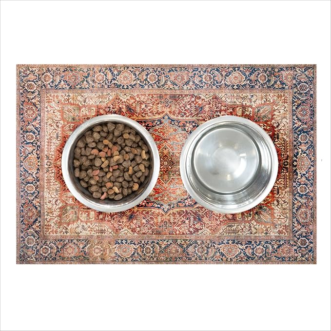 LOVEWAG Washable Dog Pee Pads, 24" x 16", Waterproof, Non-Slip, Super Absorbent, Reusable Machine-Washable, 2-Pack (Rustic Terracotta)