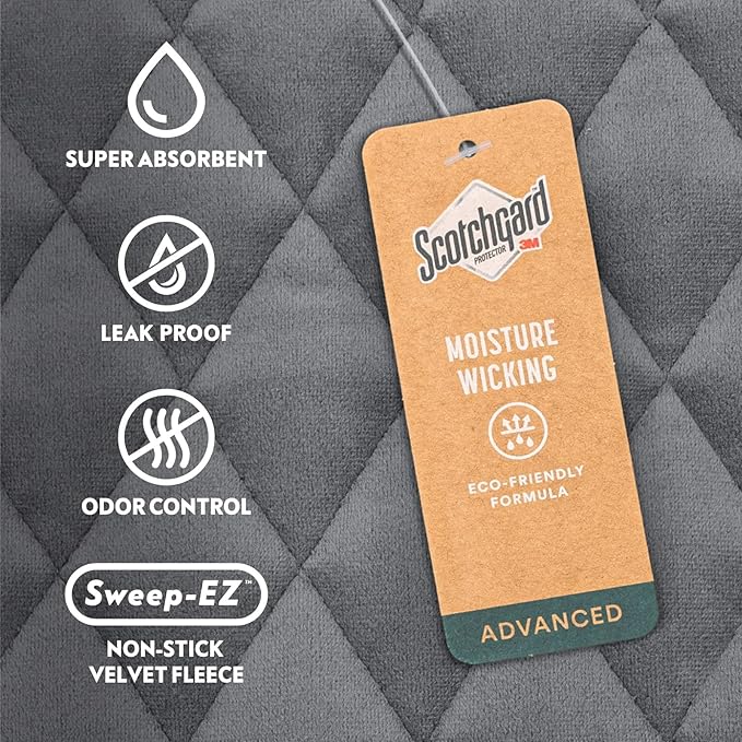 Paw Inspired Critter Box Washable Cage Liner with Raised Sides, Fleece Bedding with Waterproof Bottom, Edge Protected Pee Pads for Guinea Pigs, Rabbits, Hamsters, Small Animals (Midwest Size)