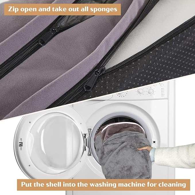 Comfort Expression Small Dog Beds Waterproof Cat Beds Orthopedic Foam Sofa Beds for Small Dogs Comfy Pet Bed with Washable Removable Cover & Non-Slip Bottom(XX-Small,Purple)