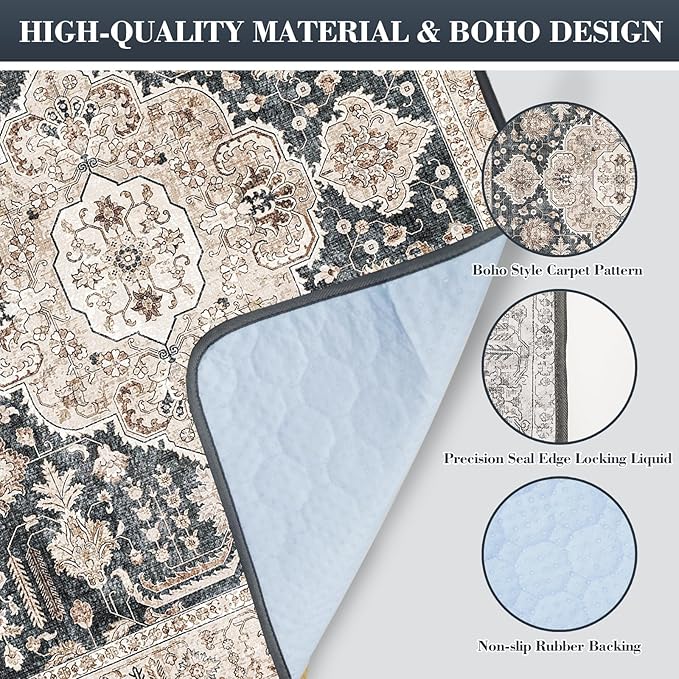 Thicken Super Absorbent Reusable, Washable Pee Pads for Dogs - 2 Pack, 36x48 Non-Slip Leakproof Potty Pads for Floor, Crate & Couch