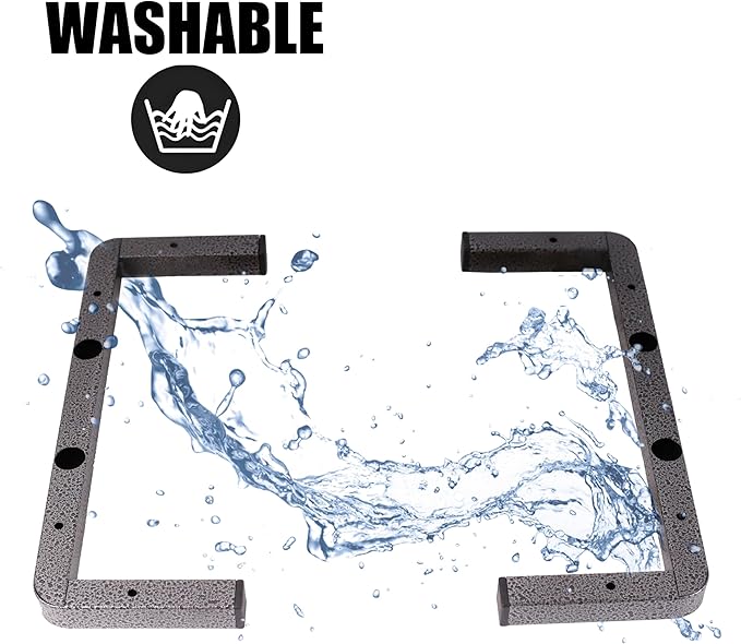 Large Bird Training Perch Long Stand for African Grey Macaw Big Birds, Durable Heavy Duty Rustproof Metal Frame with 4 Wooden Bars for Bird to Play Climb and Exercise Toy