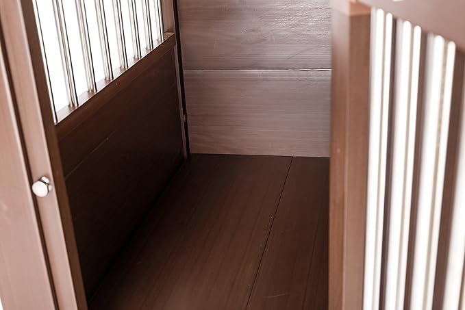 New Age Pet ECOFLEX Dog Crate End Table - Furniture-Style Pet Crate for Crate Trained Dogs - Stainless Steel Tubing & a Latched Closure - 10 Year Manufacturer's Warranty