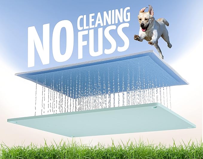 TidyFriend Dog Pee Pad Holder Tray Fits for 30” x 23” Pee Pads with Corner Lock Holes, Raised Edges, Non-Spill, Easy to Clean Silicone Dog Potty Tray Holder, For Indoor Floor Protection (Turquoise)