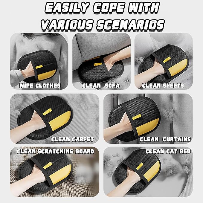 2025 New Pet Hair Removal Glove for Cats & Dogs, Pet Hair Remover Glove(1)
