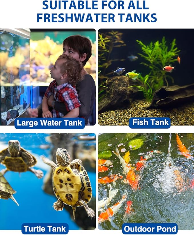 fishkeeper 800W Submersible Aquarium Heater – Ultra-Safe Digital Fish Tank Heater for 80-230 Gallon, Leaving Water Auto Power-Off, PID Intelligent Fast Heating, 59°F-93°F Accurate Temperature Control