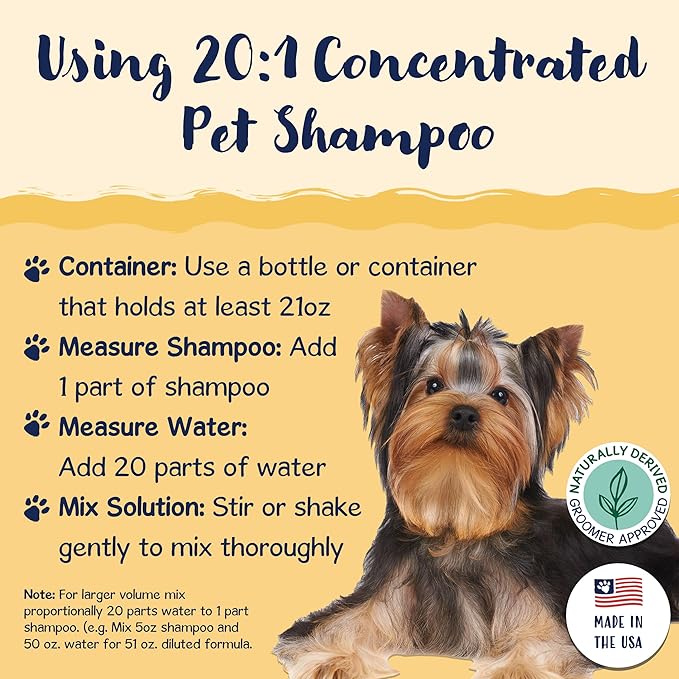 Bobbi Panter Outdoor Dog Shampoo - Made in USA - All Natural Formula for Soothes Itchy Skins - Concentrated 16:1 for Professional Grommers - Camomile Scent, 13 Oz (Case of 12)