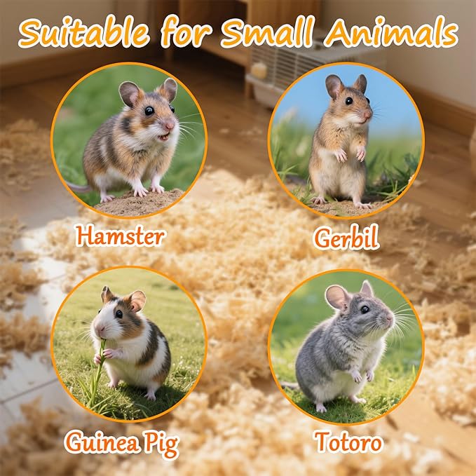 Small Animals Hamster Toy - Cage Wooden Accessories for Gerbil,Chinchilla,Rat,Guinea Pig,Mouse
