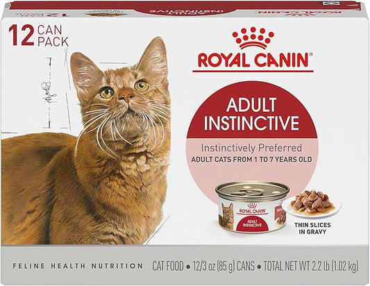 Royal Canin Adult Instinctive Thin Slices in Gravy Wet Cat Food, 3 oz can (12-count)