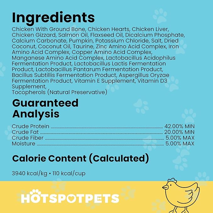 Freeze Dried Raw Chicken Meal Toppers for Dogs - Single Protein,All Natural, Grain-Free- Perfect for Training, Topper or Snack - Made in USA - (Chicken Meal Toppers) 1LB Bag (500+ pcs)
