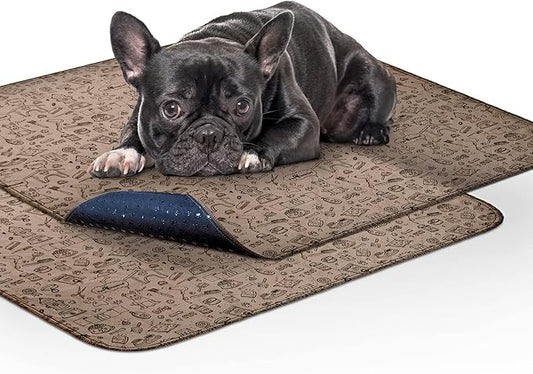 Paw Inspired Washable Pee Pads for Dogs | Reusable Puppy Pads | Waterproof Whelping Pads | Washable Training Pet Pads, Washable Potty Pads Extra Large Sizes (Classic, 32x30" - pattern (2 pack))