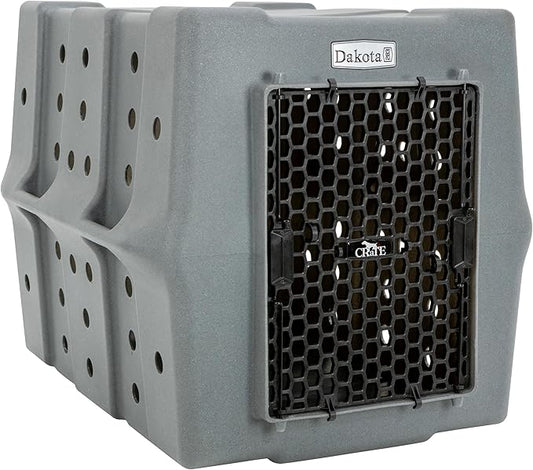 Dakota 283 Crate - Canine Rough and Tough Economy Kennel (Dark Granite, Large)