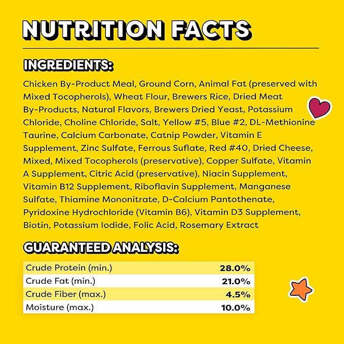 Temptations MixUps Catnip Fever Flavor Crunchy and Soft Cat Treats, 6.3 oz. Pouch (Pack of 10)