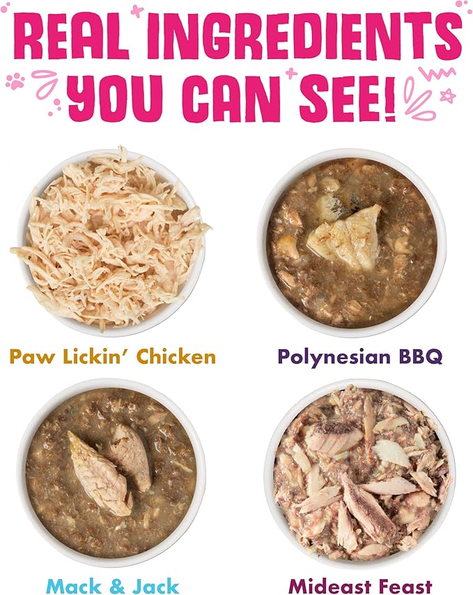 Weruva Classic Cat Food, Wowzer Meowzer Variety Pack, 10oz Cans (Pack of 12)