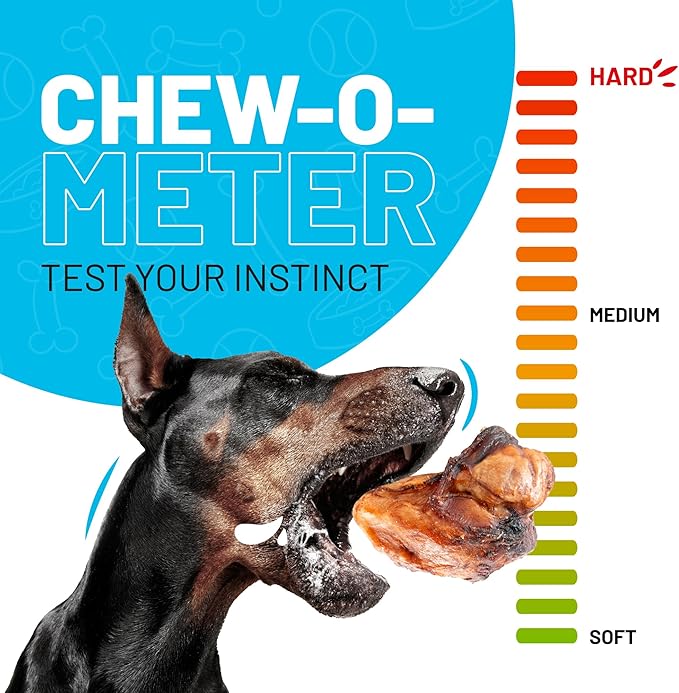 Sitka Farms Beef Knee Caps Smoked Premium Dog Bones - 25 Count - 100% Natural Long Lasting and Meaty Dog Treats Bones for Aggressive Chewers - for Small, Large and Medium Breed Dogs