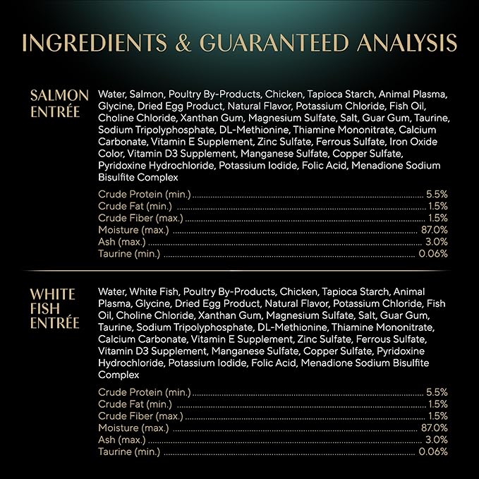 Sheba Gravy Indulgence Adult Wet Cat Food Salmon Entree and Whitefish Entree in Extra Gravy Variety Pack, 2.6 oz. Twin-Pack Trays, (12 Count, 24 Servings) (Pack of 2)