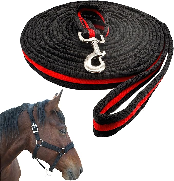 Lunge Line for Horse, Premium Equine Lunge Line with Swivel Bolt Snap for Accurate Equestrian Training, Competition, and Daily Use, 26 ft (8 Meters)