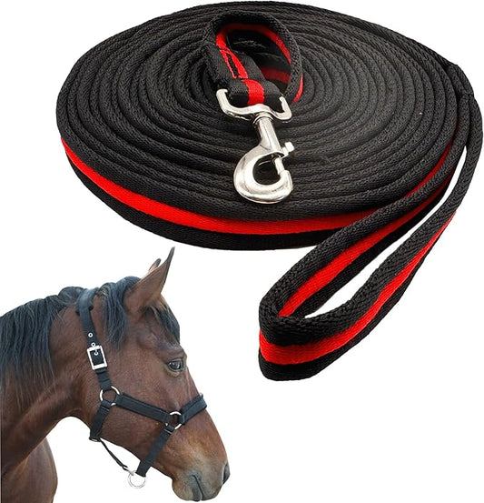 Lunge Line for Horse, Premium Equine Lunge Line with Swivel Bolt Snap for Accurate Equestrian Training, Competition, and Daily Use, 26 ft (8 Meters)