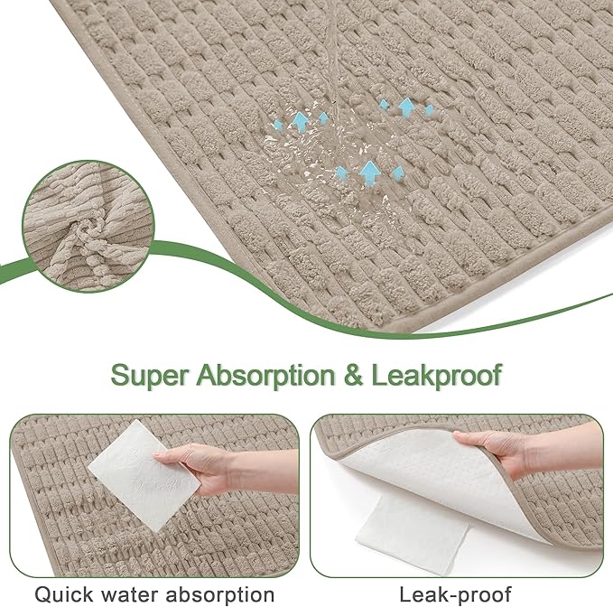 Washable Pee Pads for Dogs, Reusable Puppy Pads Dog Pads, Non-Slip Dog Pee Pads, Leak-Proof Pet Pee Pads Wee Wee Pads for Dogs. (Brown, 18"x24"(Pack of 2))