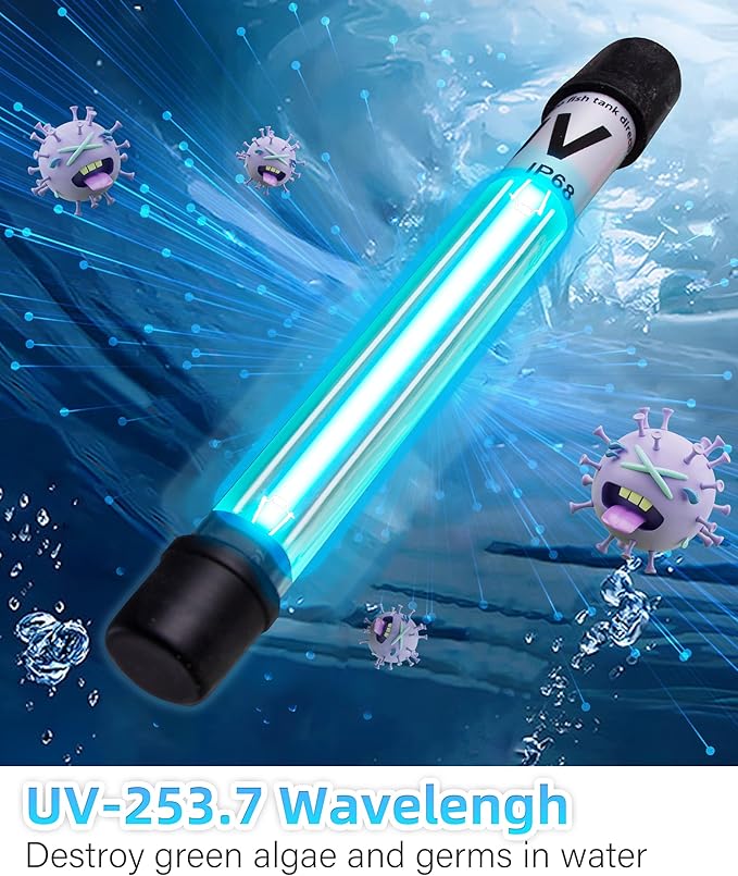 Goldfish Aquarium Filter U-Very Suitable for 20-75 Gallon Tank, 30 Gallon Fish Tank Water Filter for Green Water Control, Internal Submersible Pump Filtration System, Fish Filters for Aquariums