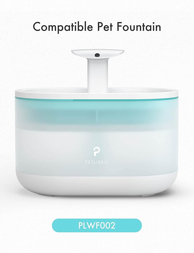 PETLIBRO 4 Packs Replacement Filters for Capsule Cat Water Fountain PLWF002, 2 Months Set of Replacement Filters for Ultra Quiet Pet Water Fountain