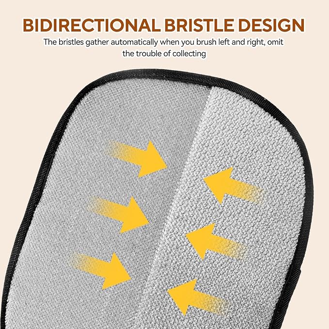 Pet Hair Remover Glove for Cats & Dogs, Cat Grooming Gloves for Hair Removal, 2025 New Upgrade Efficient Grooming Glove for Pets Hair, Grooming Clothes, Sofas(2pcs)