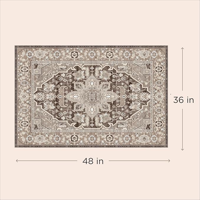 LOVEWAG Washable Dog Pee Pads, 36" x 48", Waterproof, Non-Slip, Super Absorbent, Reusable Machine-Washable, 2-Pack (Caramel Creme)