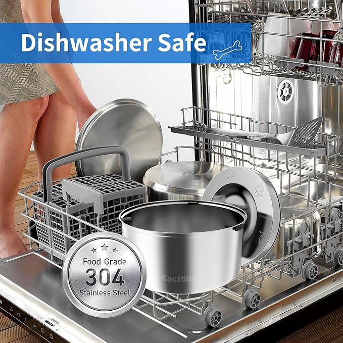 3L/101oz Large Capacity Dog Water Bowl Stainless Steel No Spill Dog Bowls Slow Drinking Dog Water Feeder Dispenser