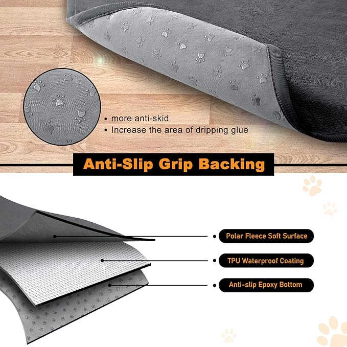 Washable Pee Pads for Dogs, 48x60 Reusable Whelping Pads, Absorb Dog Mats Non-Slip Puppy Training Pads for Whelping, Potty, Training, Playpen, Crate