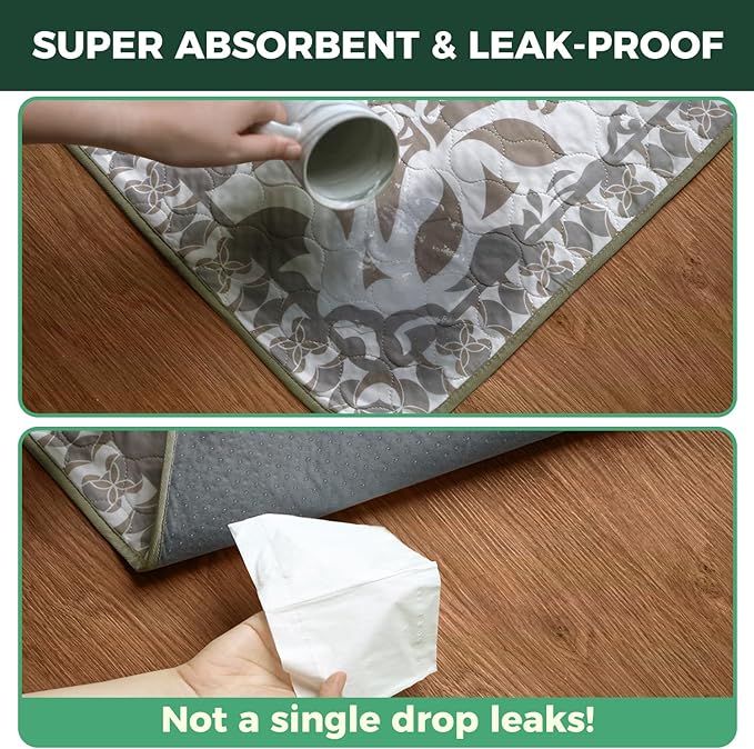 FXW Washable Pee Pads for Dogs, Puppy Pads with Super Absorbent, Specifically Designed for FXW Rollick/Homeplus 32 inch 6 Panels Dog Pen, 72" × 43" Rectangle, Boho, 1 Pack