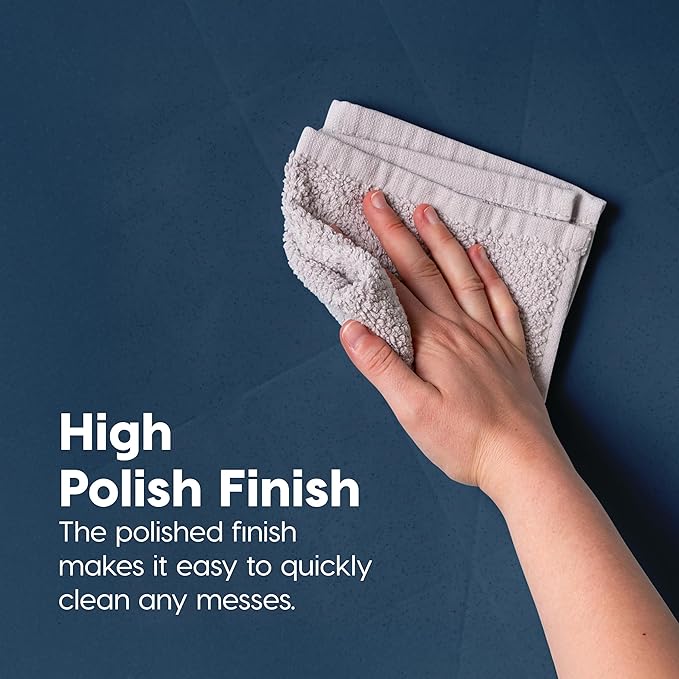 IRIS USA Pee Pad Holder - For Potty Training Regular Sized Dog & Puppy Pee Pads, Secured Latches, Non-Skid Feet, Leak Protection, Fits 22"x22" Pad or Larger, Square, Navy