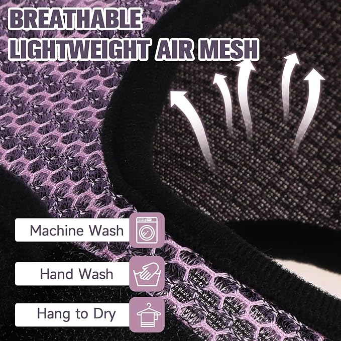 PAWCHIE Dog Grooming Hammock Harness for Dogs & Cats with Pet Nail Clipper Trimmer- Breathable Cat Hanger Sling for Trimming Clipping Nails-Dog Hammock Restraint Bag for Small Medium Large Dog, Pink M