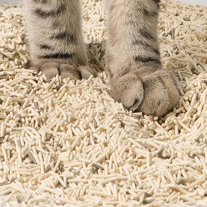 Lady N Pellet Tofu Cat Litter Boba Tea Scent, Strong Clumping, Ultra Absorbent, Dust-Free, Low Tracking, Water-Soluble, Natural Ingredients, Enviro-Probiotic Odor Control 9lb