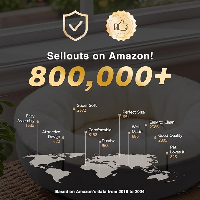 Love's cabin Round Donut Cat and Dog Cushion Bed, 25in Pet Bed for Small or Medium Dogs, Anti-Slip & Water-Resistant Bottom, Soft Durable Fabric Pet Beds, Washable Calming Cat & Dog Bed Teal