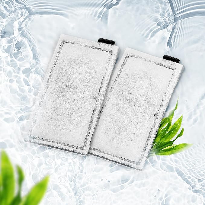 VEVOR Aquarium Filter Cotton, 8 PCS Fish Tank Replacement Filter Cartridges for 5 Gal Glass Aquarium, Fishbowl Accessories with Multi-Layer Filtration Easy Installation, for CL20 Models