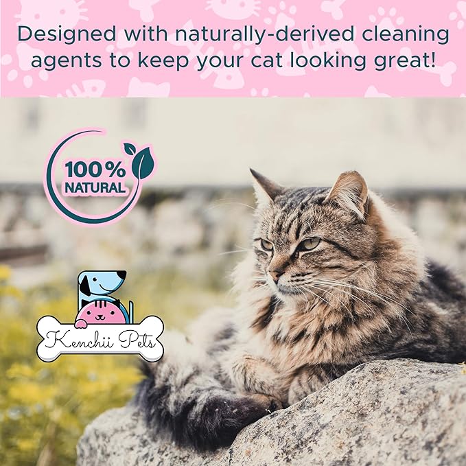 Professional Pet Grooming Spray for Kittens and Cats | All-Natural Scented Moisturizing Cat Detangler Spray | Kitten Conditioner Coat Shine Spray | Cat Grooming Supplies