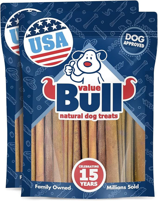 ValueBull USA Collagen Sticks for Dogs, 4-6 Inch Varied Chews, Natural Long-Lasting Dog Treats, 2 Pound - Promotes Joint, Skin & Coat Health with Glucosamine and Chondroitin