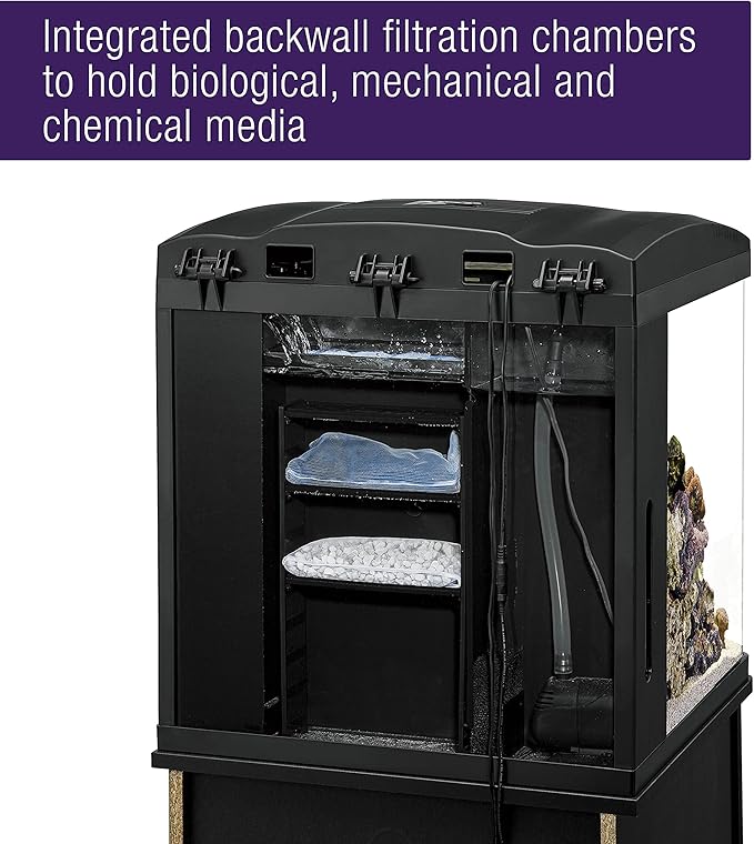 Coralife LED BioCube Aquarium Fish Tank Kit for Saltwater, Marine, Reef or Live Plants, 32 Gallon