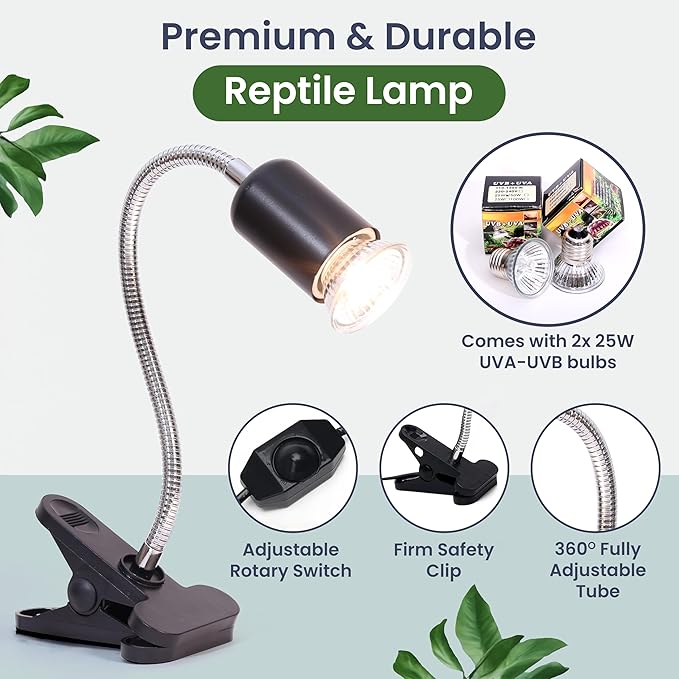 Large Turtle Tank Kit for Aquatic Turtles – Complete Starter Habitat with Filter, UVB Lamp, Basking Platform, Plants, Feeding Ring – Turtle Aquarium Kit (Black)