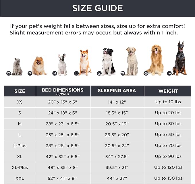 Bedsure Orthopedic Dog Beds Large Sized Dog - Washable Large Dog Cat Bed Waterproof, Comfort Dogs Couch Sofa with Washable Removable Cover, Pet Bed with Nonskid Bottom, Ivory, 35"