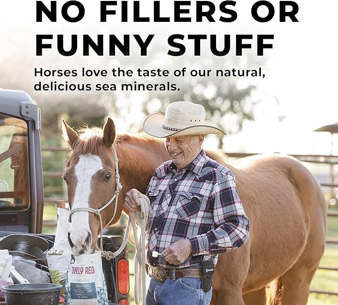 Daily Red Complete Wellness, Fortified Mineral Mix Supplement for Horses, 25lb Bucket
