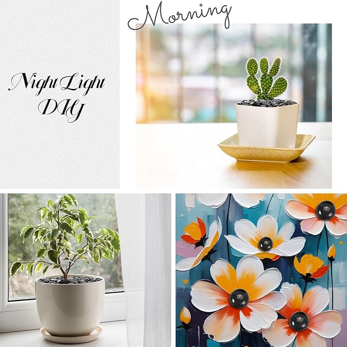 2LB Black Flat Glass Marbles for Vases, Gemstone Beads Vase Filler Decorative Glass Pebbles for Fish Tank, DIY Crafts, Aquarium Decor Rocks