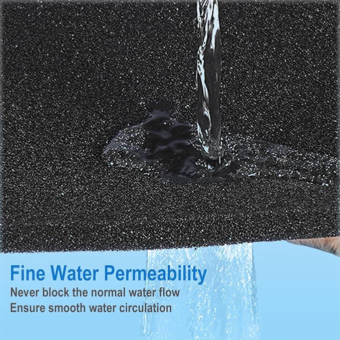 AQUANEAT Aquarium Bio Sponge Filter Media Pad 36" x 12" x 1" / 72" x 12" x 1" Open Cell Foam Sheet Cut-to-Fit for Fish Tank Sump (72" x 12" x 1")