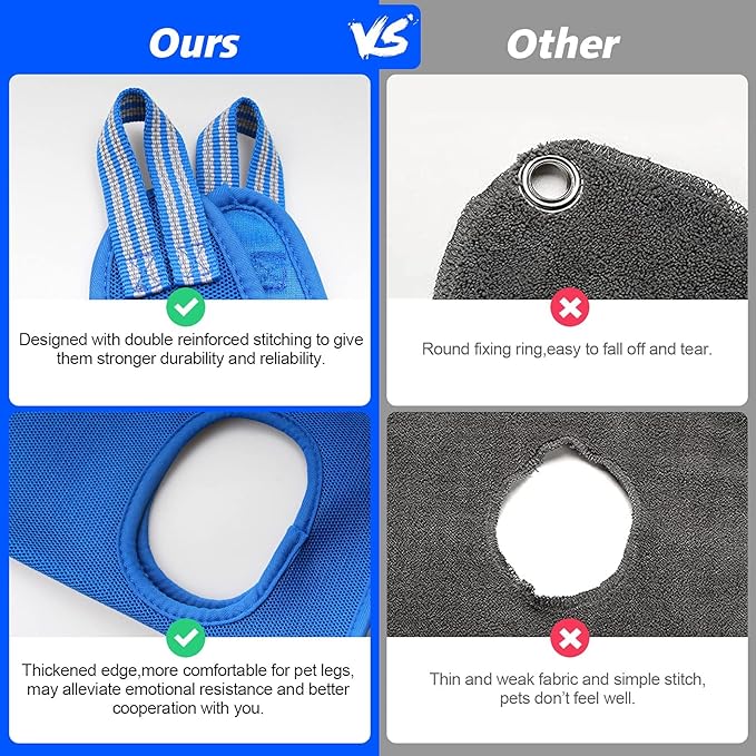 Pet Grooming Hammock for Small Dogs & Cats with Nail Clippers/Nail Trimmers/Grooming Scissors, Dog Grooming Harness for Nail Trimming, Pet Grooming Sling Helper