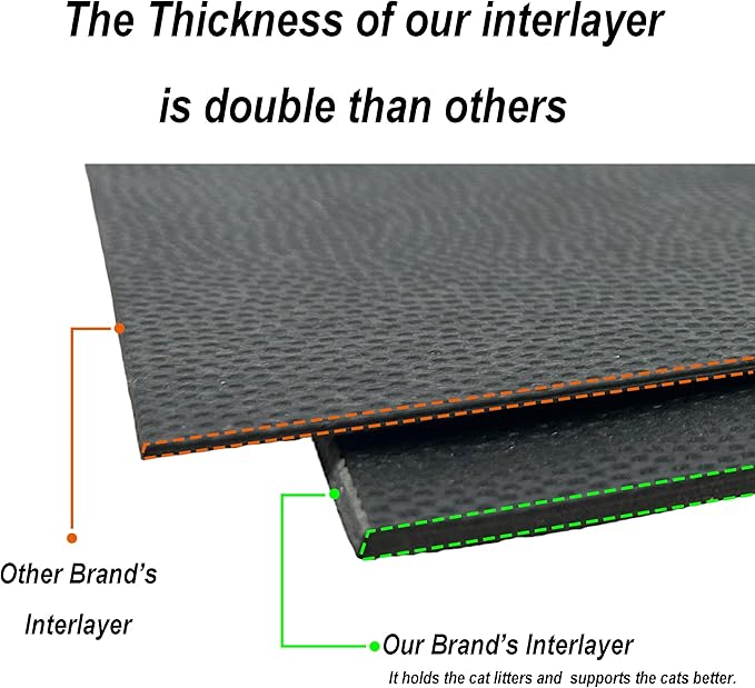 Pink Portable Cat Litter Box, Firm Waterproof Foldable for Travelling for Cats, Including Crinkle Ball, Poop Bags, Foldable Bowl and Scoop, 15.8x15.8x5.9 inches