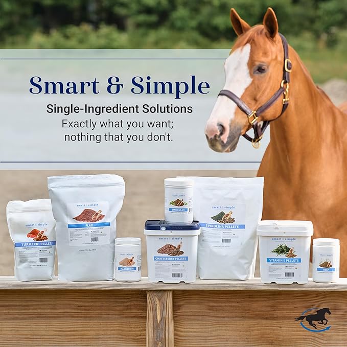 Smart & Simple 99% Fat | Horse Weight Gain Supplement Supports Ideal Body Condition in Horses | Easy to Use & Tasty High Fat Supplement Powder | 112 Servings | 14 lb Bag