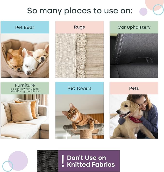 Uproot Cleaner Pro Pet Hair Removal Tool -2 Pack-Special Dog Hair Remover Multi Fabric Edge and Carpet Rake by Uproot Clean-Cat Fur Remover for Couch, Pet Towers, Rugs, Cat Mats and Trunks & Much More