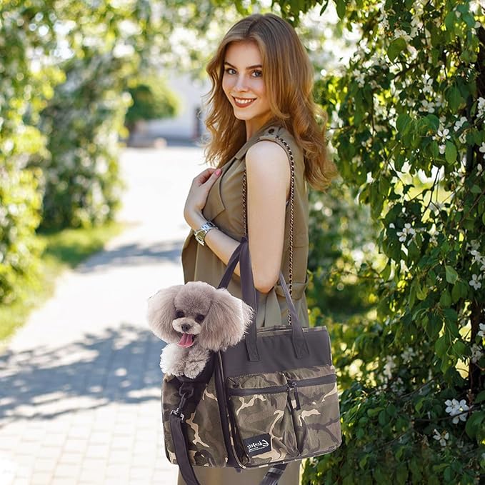 Cat Carrier Bag, Foldable Pet Bag Airline Approved, Pet Travel Carrier for Medium Cats Small Cats Dogs, Sturdy Transport Carriers Long Trips(Black)