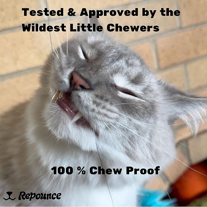 Replacement Strings for Cat Wand Toy - 3-Pieces - Chew-Proof Metal String Wire and 2 Durable Paracord Strings - Heavy Chewers Pack Cat Wand Toy Refill Strings (6 Replacement Strings)