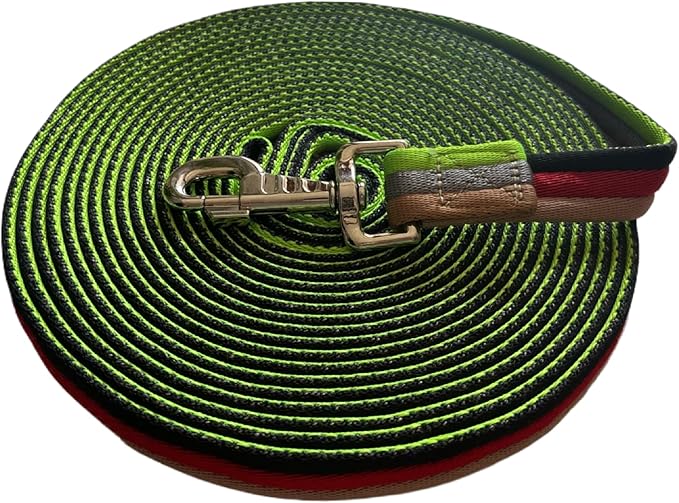 Premium Horse Training Lunge Line with Alloy Trigger Buckle for Accurate Equestrian Training of 26 Foot (8 Meters)